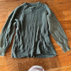 Aerie sweater sage green.